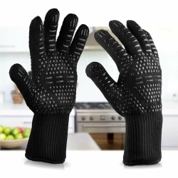 YELLOW-PRICE Breathable Bbq Gloves Extreme Heat Resistant for Baking Smoking Cooking Grilling