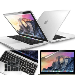 YELLOW-PRICE 3In1 Bundle-Hard Shell+Kb Cover+Lcd Film for Macbook Air 13 A2337 M1/a2179/a1932