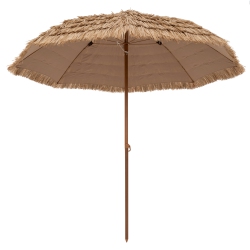 GYMAX 8Ft Hula Thatched Tiki Umbrella Hawaiian Style Beach Umbrella Patio