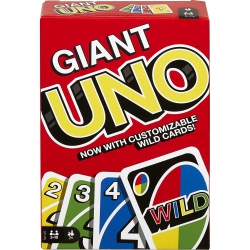 MATTEL Giant Uno Family Card Game With 108 Oversized Cards And Instructions