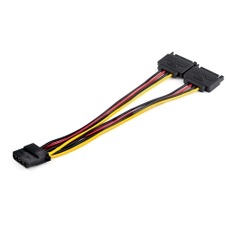 STARTECH Startec Dual SATA to Lp4 Power Doubler Cable Adapter-(Dsatpmolp4)