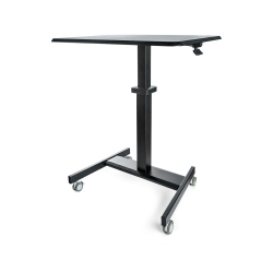 STARTECH Mobile Standing Desk-Portable Sit Stand Ergonomic Height Adjustable Cart On Wheels - (Stscart2)
