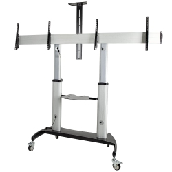 STARTECH Dual Tv Cart for 37-60In Vesa Tvs Up to 110Lb (50Kg) Each - Rolling Tv Stand-(Stndmtvduo)