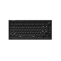 KEYCHRON V1 Hotswap Mechanical Keyboard - RGB - Frosted - With Knob - Barebones - 75% Layout - Windows Mac Os (V1-Z3) In Black