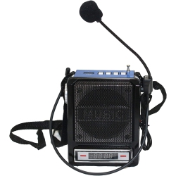 TECHNICAL PRO Wasp100 Rechargeable Bluetooth Speaker With Wired Headset Mic & Led Torch Light, 100 Watts, 3 Inch Woofer, Shoulder Strap