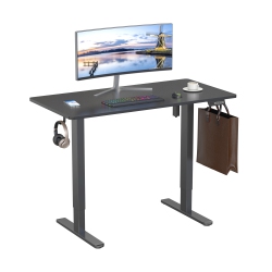 UPLITE Motorized Height 48X24 Inch Adjustable Stand Up Desk, Electric Sit Stand Ergonomic Desk