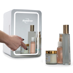 KOOLATRON 0.21 Cu. Ft. Freestanding Mini Fridge With Lighted Makeup Mirror (Cosm06) - In Silver