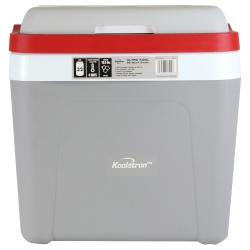 KOOLATRON Ice Chest Cooler W/ Locking Carry Handle, 25L (26 Qt), 32 Can Capacity Portable Picnic Cooler And Red, for Snacks, Lunch, Day Trips