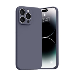 PANDACO Soft Shell Matte Lavender Case for Iphone 14 Pro In Grey