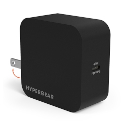 HYPERGEAR 45W Pd Speedboost Single Port USB-C Wall Charger - In Black