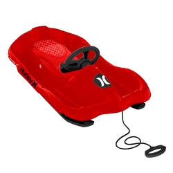 HURLEY Kids Steerable Snow Sled In Red