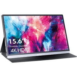 DRAGON TOUCH - S1 Pro 4K Portable Monitor, 15.6" Ips HDr USB-C Gaming Monitor