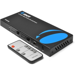 OREI 4K HDMI Matrix Switch 2 X 2 By Switcher 18G Ultrahd Supports Up to 4K 60Hz & 1080P Ir Edid HDcp 2.- Remote Control (Uhds-202)