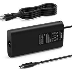 DOLAER for 130W Dell USB Type C Laptop Charger Power Adapter Replacement for Dell Xps 15 Precision 5530 2In1 0M0H25 0K00F5 M0H25 K00F5 Model 130 Watt