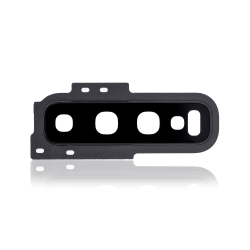 ESOURCE PARTS Replacement Back Camera Lens With Cover Bezel Ring Compatible for Samsung Galaxy S10 (Black)