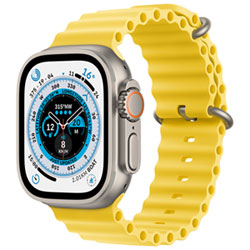 Apple Watch Ultra (Gps + Cellular) Avec Boîtier De 49 Mm En Titane Et Bracelet Océan Jaune De Telus - Financement Mensuel