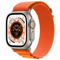 Apple Watch Ultra (Gps + Cellular) Avec Boîtier De 49 Mm En Titane Et Bracelet Alpin Orange De Rogers - Moyen - Financement Mensuel