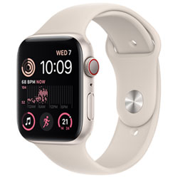 Apple Watch Se 44 Mm (Gps + Cell) En Aluminium Comète Avec Bracelet Sport Comète (2022) De Rogers - Financement Mensuel