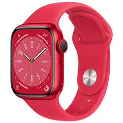 Apple Watch Series 8 41 Mm (Gps + Cell) En Aluminium Product)Red Avec Bracelet Sport (Product)Red De Telus - P/m - Financement Mensuel