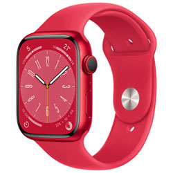 Apple Watch Series 8 45 Mm (Gps + Cell) En Aluminium (Product)Red Avec Bracelet Sport (Product)Red De Telus - M/g - Financement Mensuel