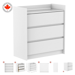 BEBELELO Alex Baby Changing Table, Alpine In White