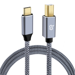 PRIMECABLES 6Ft Computer USB Cables, USB Type C to Type B Printer Cable \w 480Mbps Fast Transmission for Laptop, Scanner, Server, Personal Computer