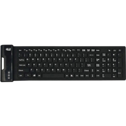 ADESSO Akb-222Ub Antimicrobial Waterproof Flex Keyboard (Compact Size) (Akb-222Ub)
