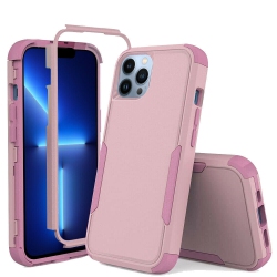 SUPERSHIELD Apple Iphone 14 Case 3In1 Case Drop Resistant Defender Tradies Hybrid Armor Heavy Duty Rugged Shockproof Tough Cover - In Pink