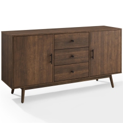 PEMBERLY ROW Wooden Mid-Century Modern Sideboard In In Brown