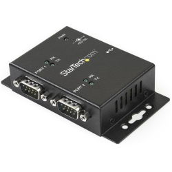 STARTECH.COM 2 Port Industrial Wall Mountable USB to Serial Adapter Hub With Din Rail Clips (IcUSB2322I)