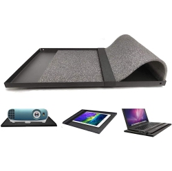DOLAER Projector Tray, 11X16Inch Laptop Tray Platform Holder Pallet for 3/8' Or 1/4' Screw Tripod Stand Mount Widely Use In Meeting Rooms, Studio