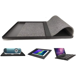 DOLAER Projector Tray, 9.4Inx13.4In (24Cmx34Cm) Laptop Tray Platform Holder Pallet for 3/8' Or 1/4' Screw Tripod Stand Mount Widely Use In Meeting