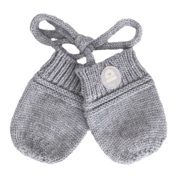 CALIKIDS Knit My First Mittens - (Newborn, 0-6 Months) In Grey