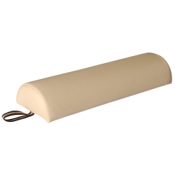 MASTER MASSAGE Large 6" Semi-Round Bolster - Cream