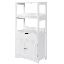TOPBUY Storage Cabinet Organizer With Drawer & Shelves