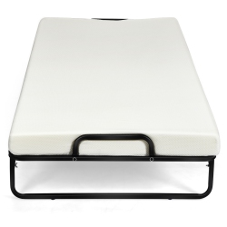 TOPBUY Folding Bed With Memory Foam Mattress Rollaway Guest Bed Daybed