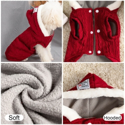 YELLOW-PRICE Super Warm Jacket Pet Cold Weather Clothes W/hooded for Cats / Small Medium Dogs In Multicolor