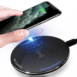 YELLOW-PRICE 10W Metal Qi Wireless Charger Fast Charging Mat for Iphone 11 Xs Galaxy S20U 10+
