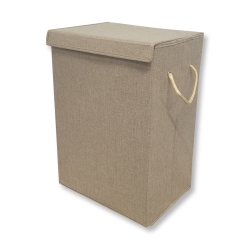 ITY INTERNATIONAL - Collapsible Fabric Laundry Hamper, 15.75" X 11.85" X 23.65" In Beige