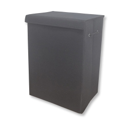 ITY INTERNATIONAL - Collapsible Fabric Laundry Hamper, 15.75" X 11.85" X 23.65" In Black