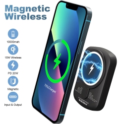 YELLOW-PRICE [10000Mah] Battery Pack Magnetic 15W Wireless Power Bank for Iphone 12 / 13 Pro