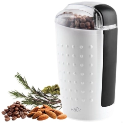 HAUZ Acg326 Electric Grinder for Coffee Beans Nuts Herbs And Spices In White