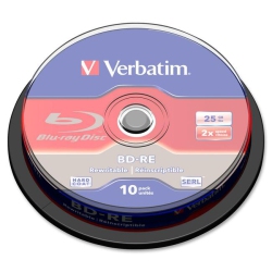 VERBATIM 43694 Bd-Re Sl 25GB 2X 10 Pack Sp (43694)