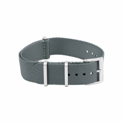 BAND & BEZEL Seatbelt Nato Watch Strap - 20MM - Gunmetal In Grey