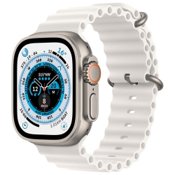 APPLE Refurbished (Excellent) - Watch Ultra (Gps + Cellular) 49MM Titanium Case With Ocean Band In White