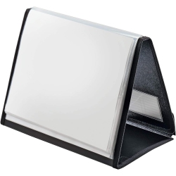 DOLAER By Tops Products Easel Showfile Horizontal Presentation Book, 8.5 X 11 Inch Sheet Size, 40 Page Capacity (52132) In Black