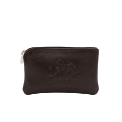 CAVALINHO Leather Coin Purse With Key Ring - (28610538) - Handmade In Portugal In Brown