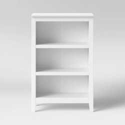THRESHOLD 48" Carson 3 Shelf Bookcase - In White