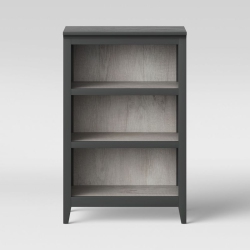 THRESHOLD 48" Carson 3 Shelf Bookcase - In Gray
