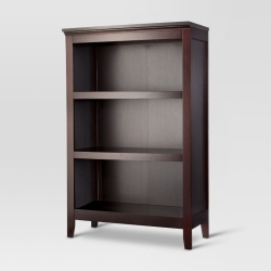 THRESHOLD 48" Carson 3 Shelf Bookcase - Espresso
